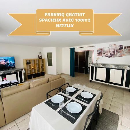 Apartmán Parking & 100M2 En Plein Centre Ville Remeš Exteriér fotografie