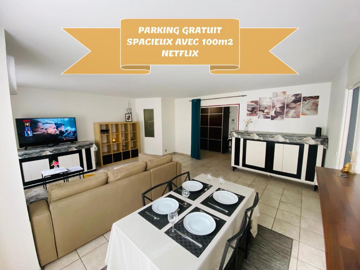 Apartmán Parking & 100M2 En Plein Centre Ville Remeš Exteriér fotografie